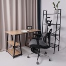 Кресло поворотное ENIGMA, серая сетка/алюминий (с подставкой для ног), коллекция AKSPRIME